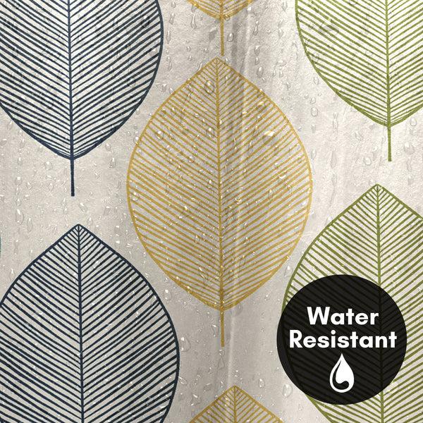 Americanflat 71x74 Botanical Shower Curtain With 12 Metal Grommets | Multicolor – Americanflat