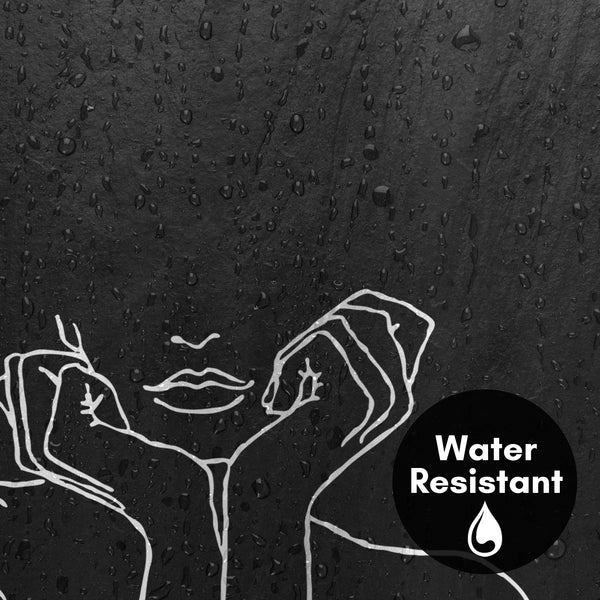 Americanflat 71x74 Decorative Shower Curtain With 12 Metal Grommets | Black – Americanflat