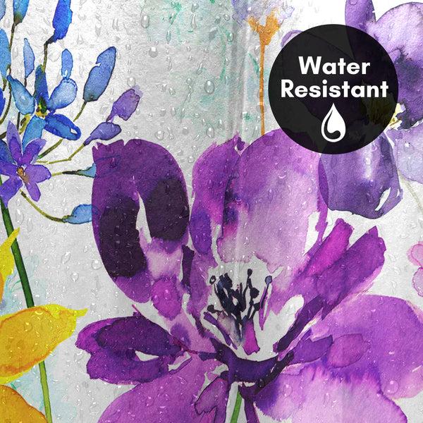 Americanflat 71x74 Floral Shower Curtain With 12 Metal Grommets | Vibrant Design – Americanflat