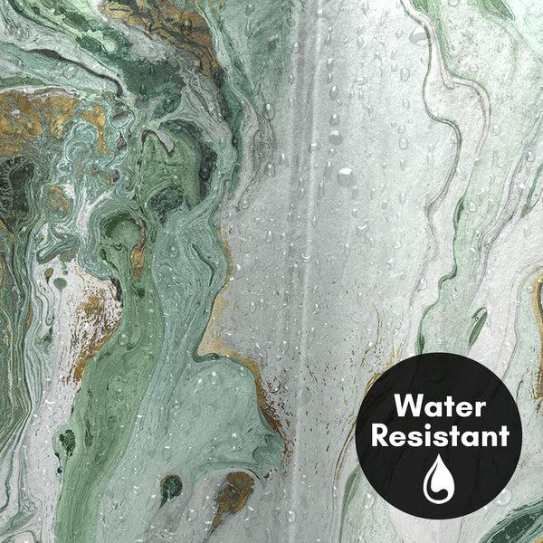 Americanflat 71x74 Marble Shower Curtain With 12 Metal Grommets – Americanflat Green