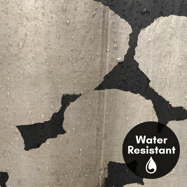 Americanflat 71x74 Shower Curtain With 12 Metal Grommets | Beige And Black – Americanflat