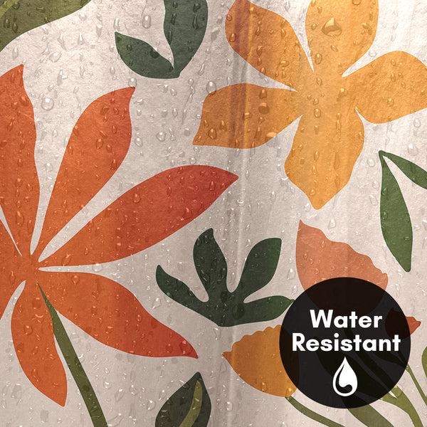 Americanflat 71x74 Shower Curtain With 12 Metal Grommets | Bold Floral Design – Americanflat