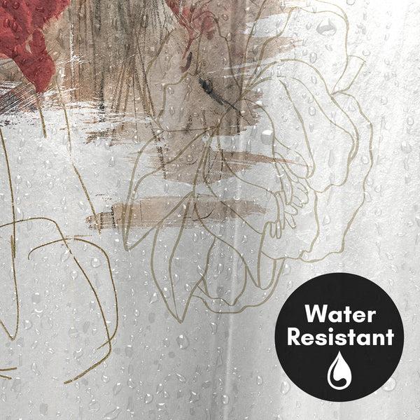 Americanflat 71x74 Shower Curtain With 12 Metal Grommets | Crimson Lust – Americanflat