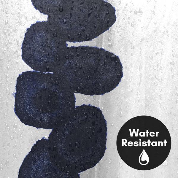 Americanflat 71x74 Shower Curtain With 12 Metal Grommets | Deep Navy And White – Americanflat