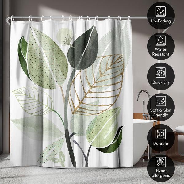 Americanflat 71x74 Shower Curtain With 12 Metal Grommets | Forest Bouquet – Americanflat