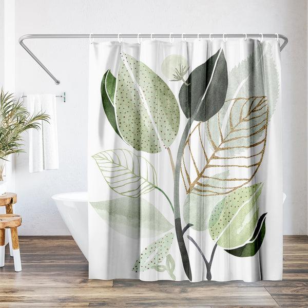americanflat 71x74 Shower Curtain with 12 Metal Grommets | Forest Bouquet – Americanflat