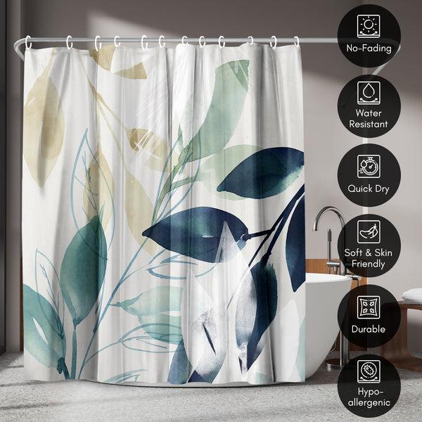 Americanflat 71x74 Shower Curtain With 12 Metal Grommets | Green Sleeves – Americanflat