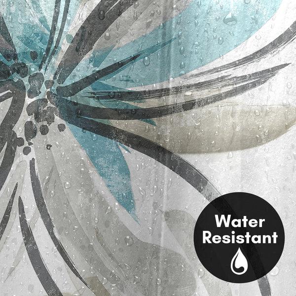 Americanflat 71x74 Shower Curtain With 12 Metal Grommets | Light Blue And Grey – Americanflat