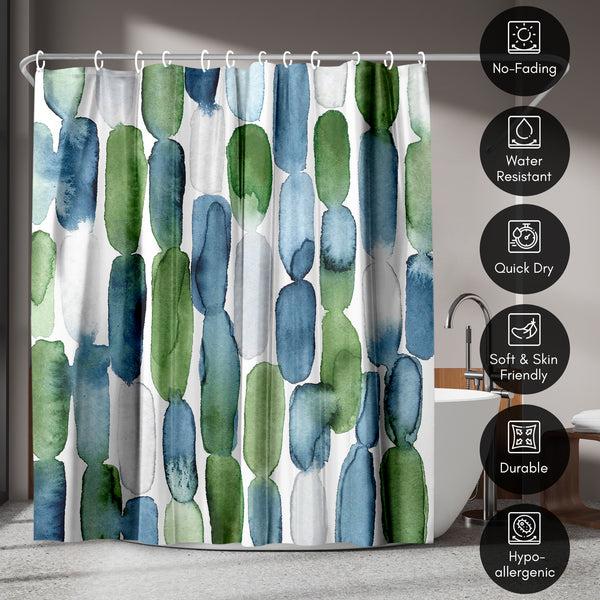 Americanflat 71x74 Shower Curtain With 12 Metal Grommets - Purple – Americanflat