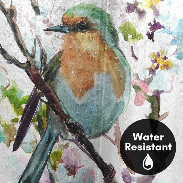 Americanflat 71x74 Shower Curtain With 12 Metal Grommets | Robin And Apricot Tree – Americanflat