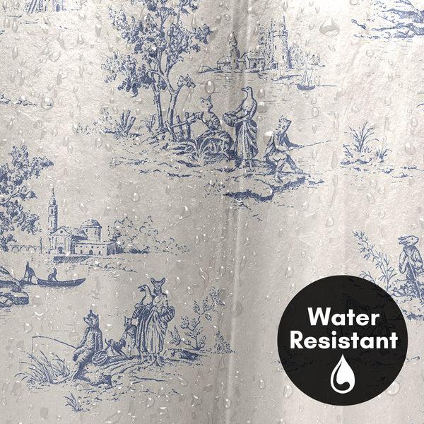 Americanflat 71x74 Shower Curtain With 12 Metal Grommets | Toile-Style – Americanflat