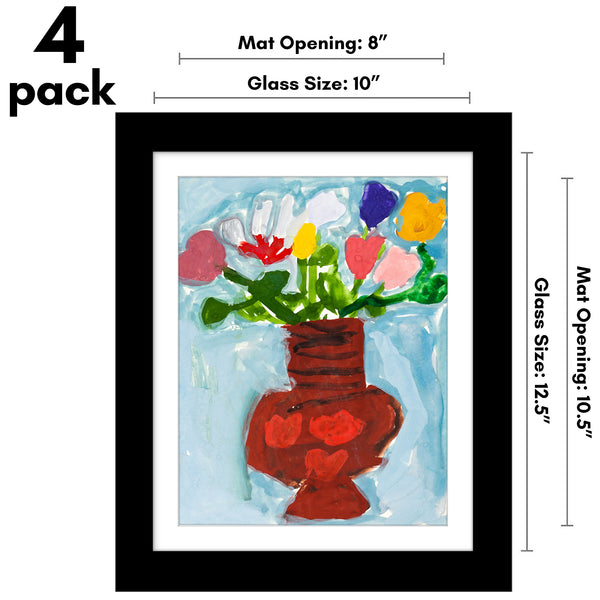 Americanflat Americanflat Kids Art Frame With Mat | Set Of 4 | Holds Up To 100 Artw