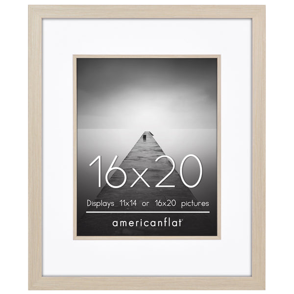 Americanflat Americanflat Picture Frame | Decorative Inner Mat Accent | Classic Mol