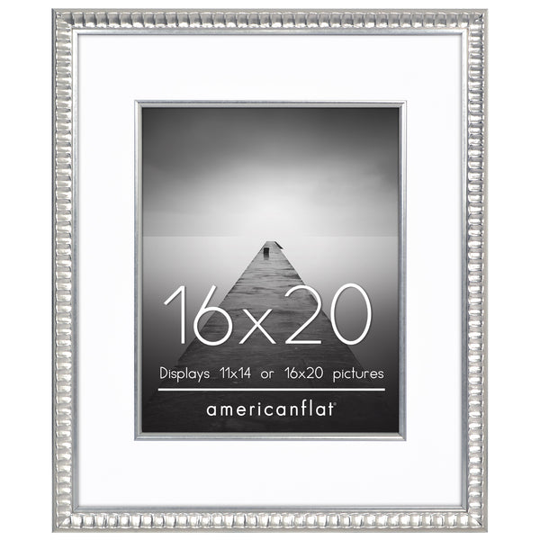 Americanflat Americanflat Picture Frame | Decorative Inner Mat Accent | Classic Mol