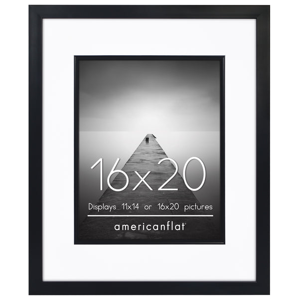 americanflat Americanflat Picture Frame | Decorative Inner Mat Accent | Classic Mol