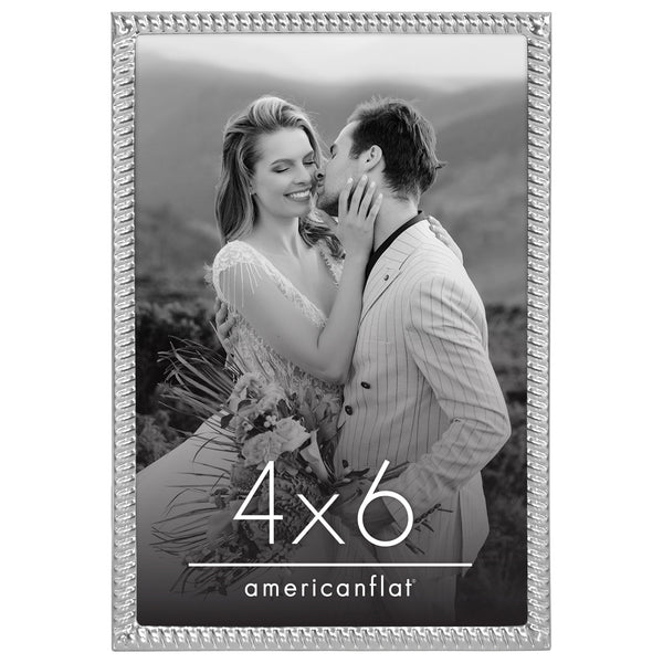 Americanflat Americanflat Picture Frame | Rope-Style Textured Detailing | Shatter-R Gold