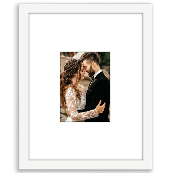 Americanflat Americanflat Picture Frame With Mat | Shatter-Resistant Glass | Classi Black