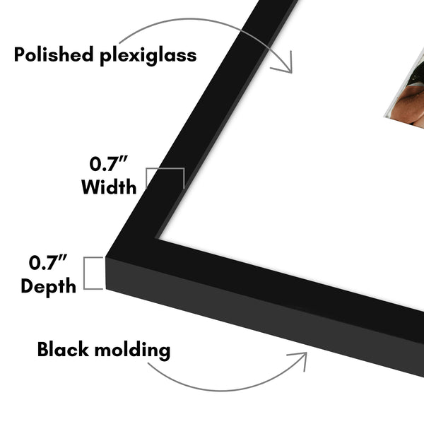 Americanflat Americanflat Set Of 4 Picture Frames | Gallery Wall Frame Set | Black Black
