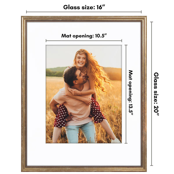Americanflat Americanflat Vintage Frames With Mat | Distressed Molding
