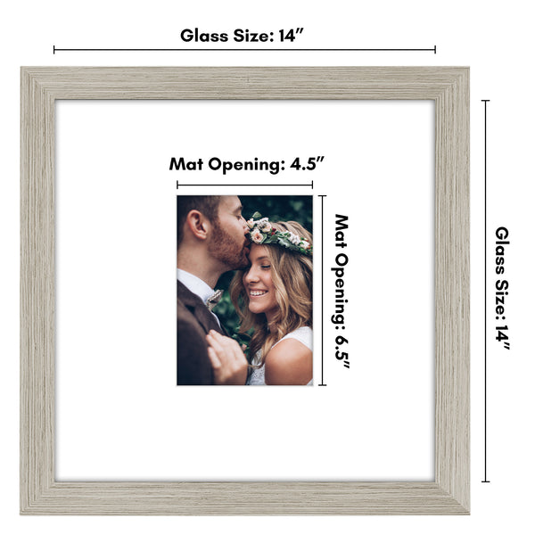 Americanflat Americanflat Wedding Signature Frame With Mat | Classic Molding