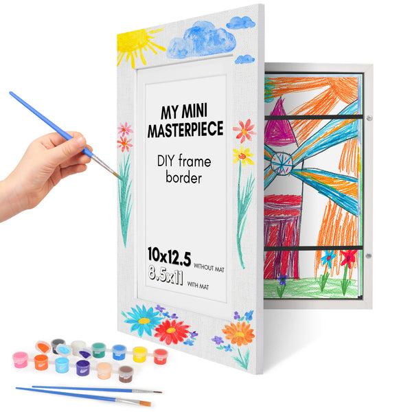 americanflat Canvas Kids Art Frame with DIY Frame Border | My Mini Masterpiece – Americanflat