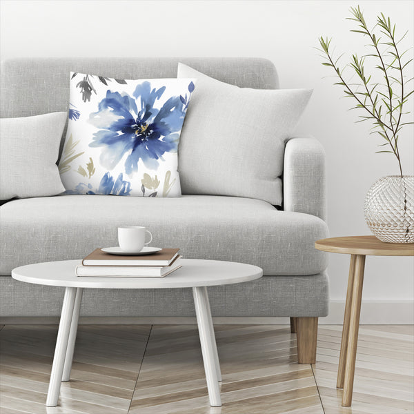 Americanflat Pillow - Indigo Version Finesse Ii Indigo Version By Pi Creative Art | Americanflat