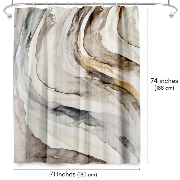 Americanflat Shower Curtain - Gulf By Pi Creative Art | Americanflat