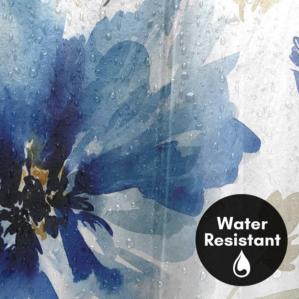 Americanflat Shower Curtain - Indigo Version Finesse I Indigo Version By Pi Creative Art | Americanflat