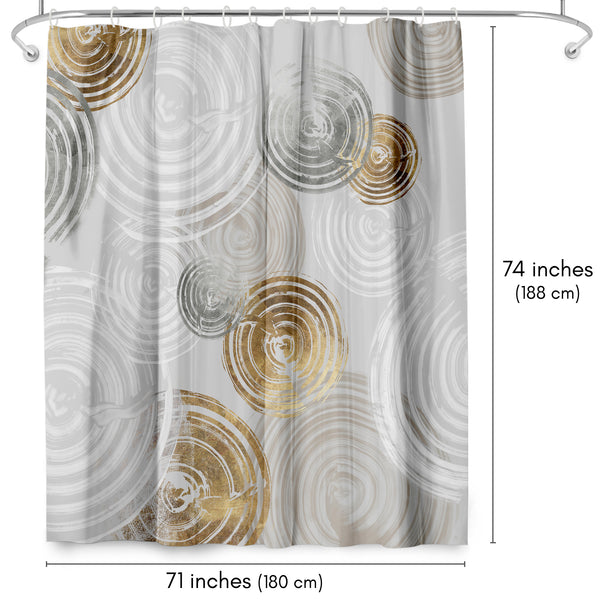 Americanflat Shower Curtain - Spinning I By Pi Creative Art | Americanflat