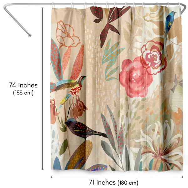 Americanflat Shower Curtain - Where The Passion Flower Grows Ii By Pi Creative Art | Americanflat