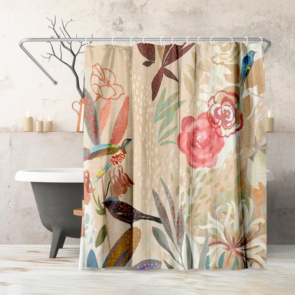 americanflat Shower Curtain - Where The Passion Flower Grows Ii By Pi Creative Art | Americanflat americanflat Shower Curtain - Where The Passion Flower Grows Ii By Pi Creative Art | Americanflat