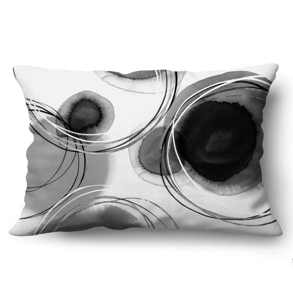 americanflat Throw Pillow with Sewn-In Insert | Abstract Design – Americanflat Black and White