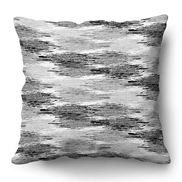 americanflat Throw Pillow with Sewn-In Insert | Blurred Design – Americanflat Black