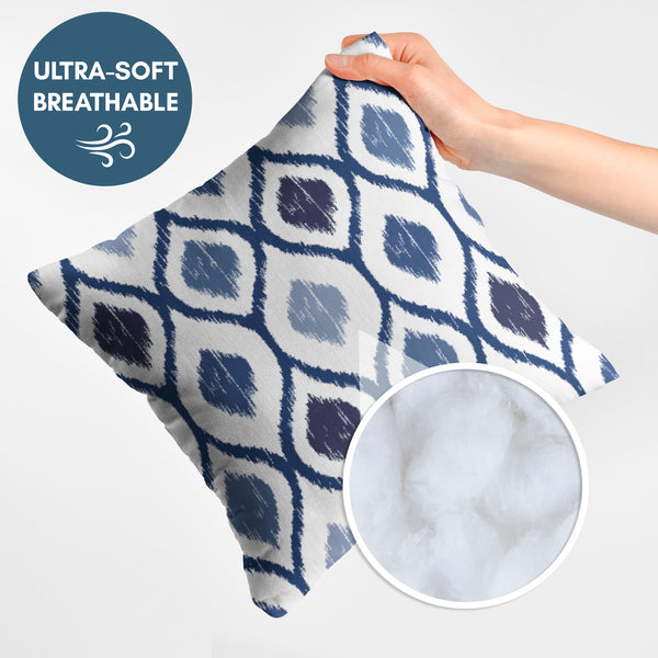 Americanflat Throw Pillow With Sewn-In Insert | Diamond Pattern – Americanflat Blue