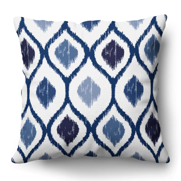 americanflat Throw Pillow with Sewn-In Insert | Diamond Pattern – Americanflat blue
