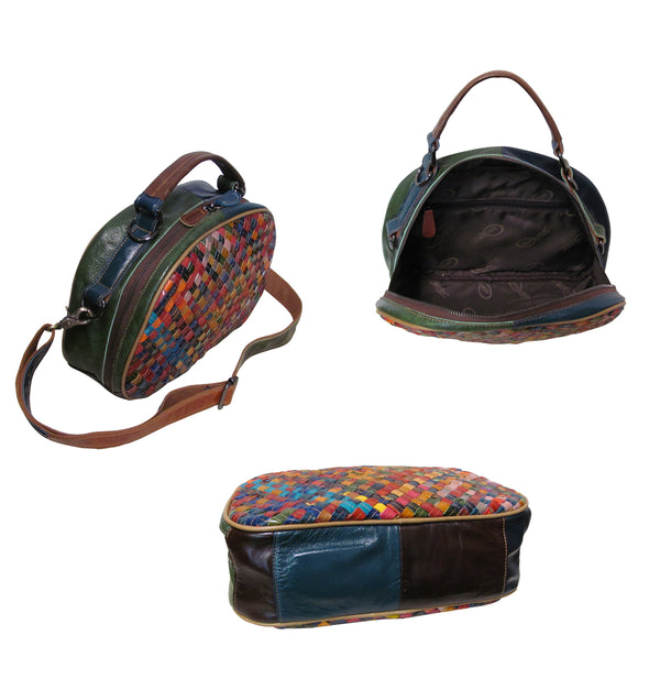 Amerileather Amerileather Beckett Woven Handbag (1934-9)