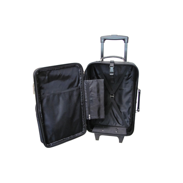 Amerileather Amerileather Black Leather 22" Expandable Pullman (#8001-0)