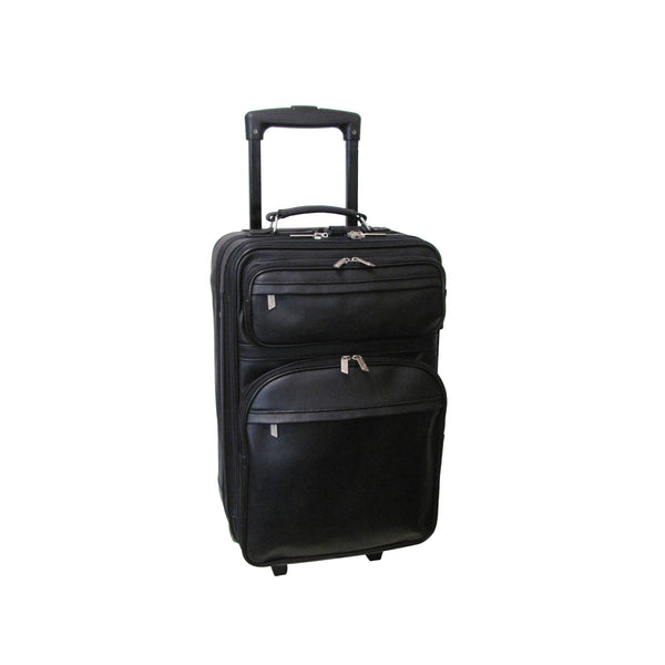 amerileather Amerileather Black Leather 22" Expandable Pullman (#8001-0) amerileather Amerileather Black Leather 22" Expandable Pullman (#8001-0)