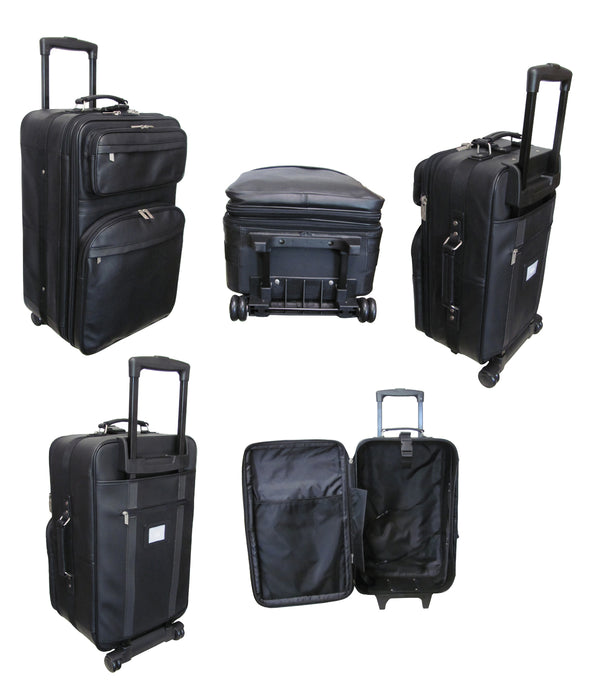 Amerileather Amerileather Black Leather Three Piece Set Traveller (#7003-0)