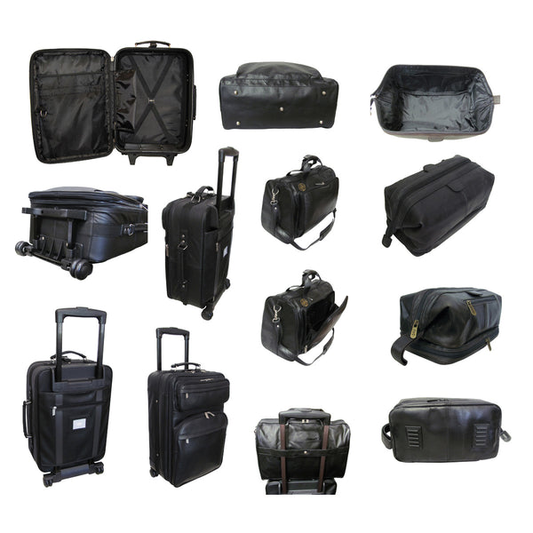 Amerileather Amerileather Cannon Three Piece Leather Luggage Set (#8803-0)