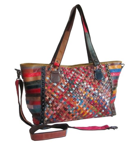 amerileather Amerileather Cecily Woven Tote Bag (#1930-9)