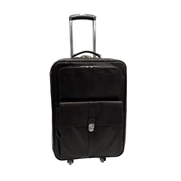 amerileather Amerileather Chestnut Leather Carry-on Pullman (#608-8)