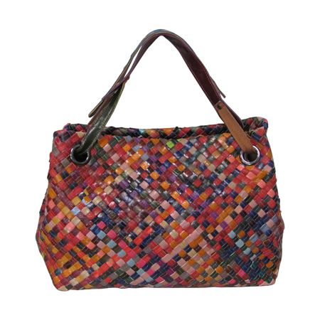 amerileather Amerileather Cybil Woven Handbag (1936-9)