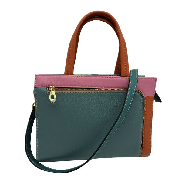 amerileather Amerileather Denisse Leather Crossbody Bag (#1261-69)