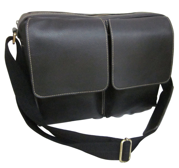 amerileather Dual Flap Leather Brief (#2830-0)