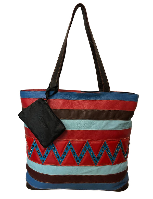 Amerileather Amerileather Etta Rainbow Tote (#1937-89)