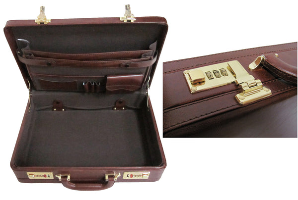 Amerileather Amerileather Expandable Executive Faux Leather Attache Case (#2893-89)