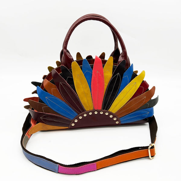 amerileather Amerileather "Fan Leaves" Shoulder Bag (#1953-9)