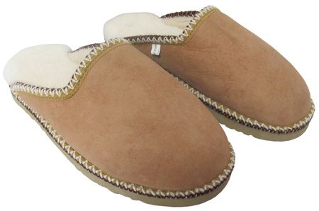 amerileather Amerileather Genuine Double Faced Shearling House Slippers (260)