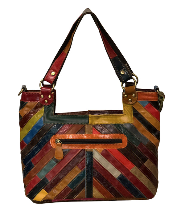 Amerileather Amerileather Hazelle Leather Handbag/Shoulder Bag (#1703-9)